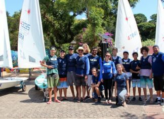 Aula inaugural da Vela Jovem, o Aulão, correu neste domingo na Escola de Vela Mi...