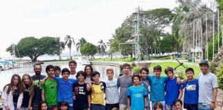 Clínica de Optmist realizada no Veleiros do SulEssa é a equipe do Sul Americano ...