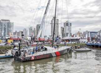 Scallywag is back in the water! | Volvo Ocean Race Scallywag is back in the water! | Volvo Ocean Race