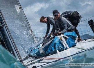 Tripulação do Camiranga – Veleiros do Sul aquecendo para a St. Maarten Heineken… Tripulação do Camiranga - Veleiros do Sul aquecendo para a St. Maarten Heineken...