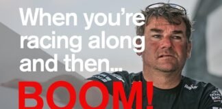 When you're racing along and then.. BOOM! | Volvo Ocean Race