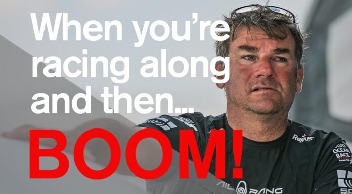 When you're racing along and then.. BOOM! | Volvo Ocean Race