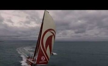 Dongfeng captured by drone | Volvo Ocean Race