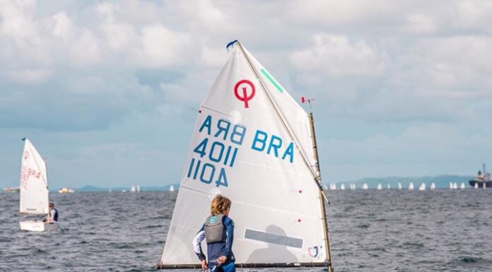 Erick Carpes e Germano Becker estão entre os Top 10 no Brasileiro de Optimist. C...