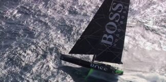 HUGO BOSS takes flight off Cascais.