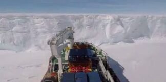 Ice Breaker Vessel in Action