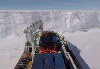 Ice Breaker Vessel in Action Ice Breaker Vessel in Action