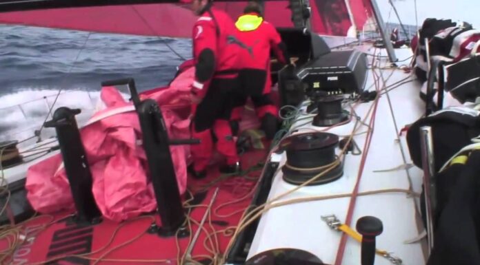 Just one of many sail changes | Volvo Ocean Race Redux Just one of many sail changes | Volvo Ocean Race Redux