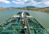 Product Tanker Transiting Panama Canal