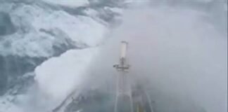 Tanker in BIG HUGE WAVES | STORMY Sea