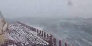 A Log carrier voyage through the Storm