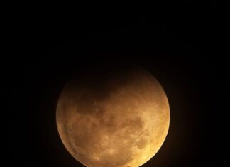 Eclipse da lua em Porto Alegre...