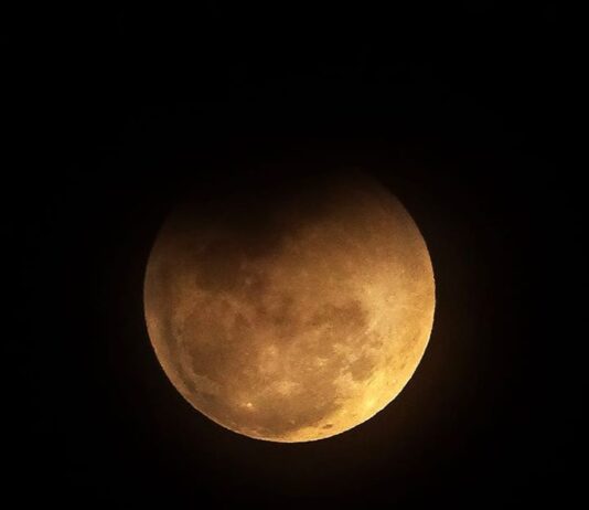 Eclipse da lua em Porto Alegre...