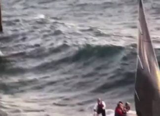 Dando moleza para a arrebentação...