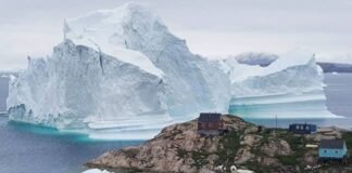 Iceberg se aproxima de aldeia na Groenlândia e deixa população em alerta