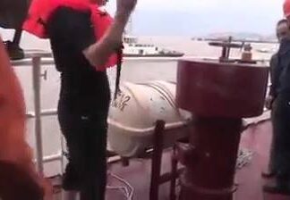 Launching Procedure of Liferaft. Launching Procedure of Liferaft.