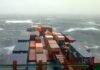 Ship Caught in Cyclone in Indian ocean