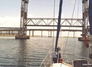 Ponte ferroviária sobre o Canal São Gonçalo voltou a funcionar!