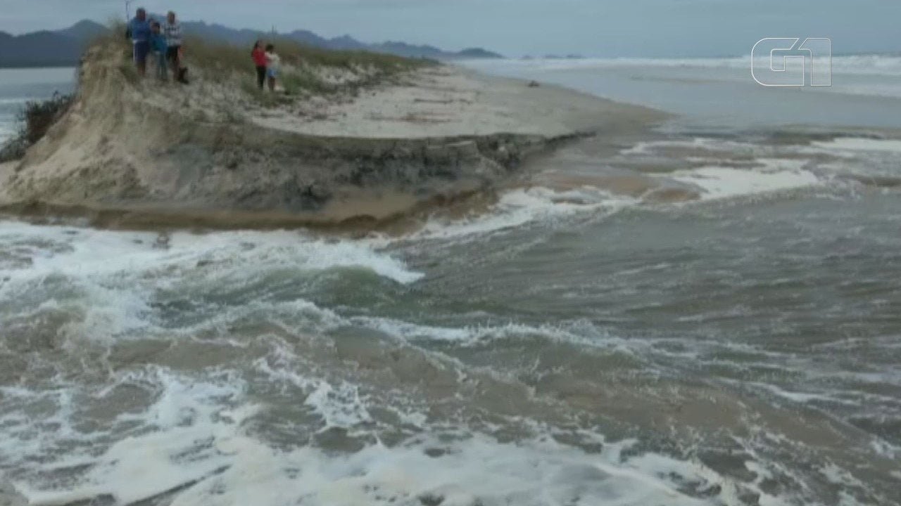 Avanço Do Mar Divide Ilha, Extingue Enseada E 'Engole' 1 Km Do Estado De Sp; Vídeo | Santos E Região | G1 1