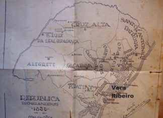 Mapa da República Riograndense, 1835