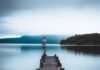 Cold moody evenings on a crater lake....