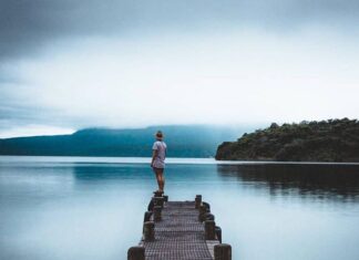 Cold moody evenings on a crater lake…. Cold moody evenings on a crater lake....