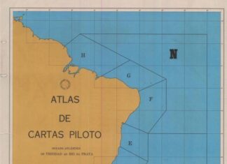 Cartas Piloto do Atlântico, de Trinidad ao Rio da Prata