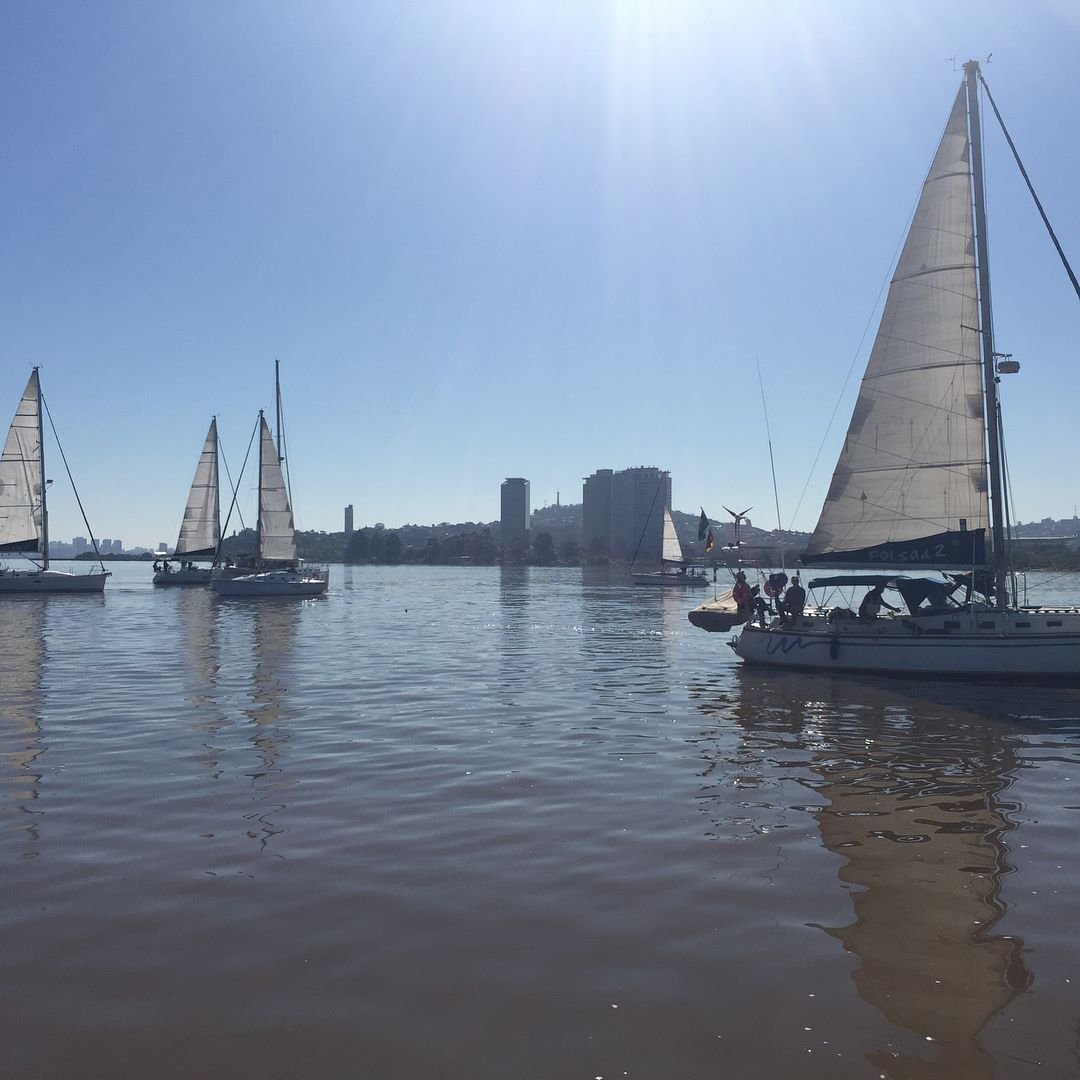 Largada Poa Tapes Com Em Torno De 40 Barcos... 1