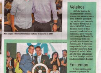 Coluna Clubes – Ivan Mattos – 21/12
Nova Comodoria do Veleiros do Sul Coluna Clubes - Ivan Mattos - 21/12
Nova Comodoria do Veleiros do Sul