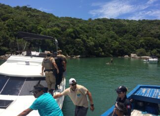 Polícia faz operação silêncio no Caixa D’aço, em Porto Belo, e apreende caixa de som Polícia faz operação silêncio no Caixa D'aço, em Porto Belo, e apreende caixa de som