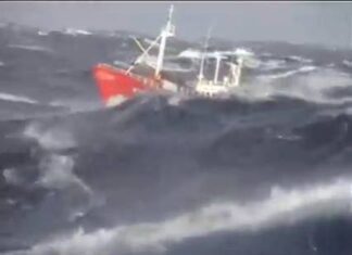 a Ship in Rough Sea a Ship in Rough Sea