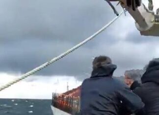 a Ship on Fire a Ship on Fire