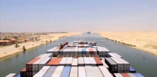  a Time lapse of sailing down the Suez Canal
