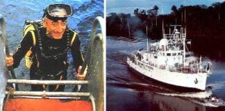 A mulher de Jacques Cousteau
 (compartilhado pelo Cmte Carlos Font)
Jacques Yves...