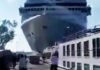 URGENTE: MSC Opera perde o controle, atinge barco com turistas e se choca com doca na Itália
