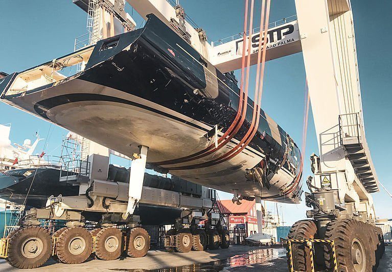Update: Damaged Sailing Yacht My Song Hauled Out In Palma Update: Damaged Sailing Yacht My Song Hauled Out In Palma 1