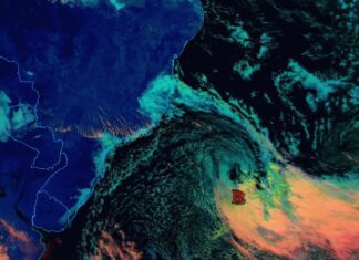 Boa tarde, depressão subtropical em transição para extratropical, mais o bicho é… Boa tarde, depressão subtropical em transição para extratropical, mais o bicho é...