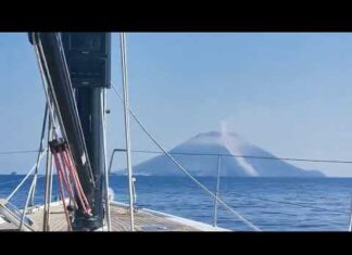 Stromboli Volcano explosion from GIOIA Solaris One 44.