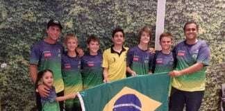Equipe brasileira rumo ao Caribe para o Mundial de Optimist! 
 Os integrantes da...