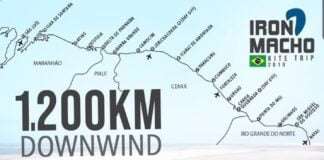 1.200km velejando de kite
