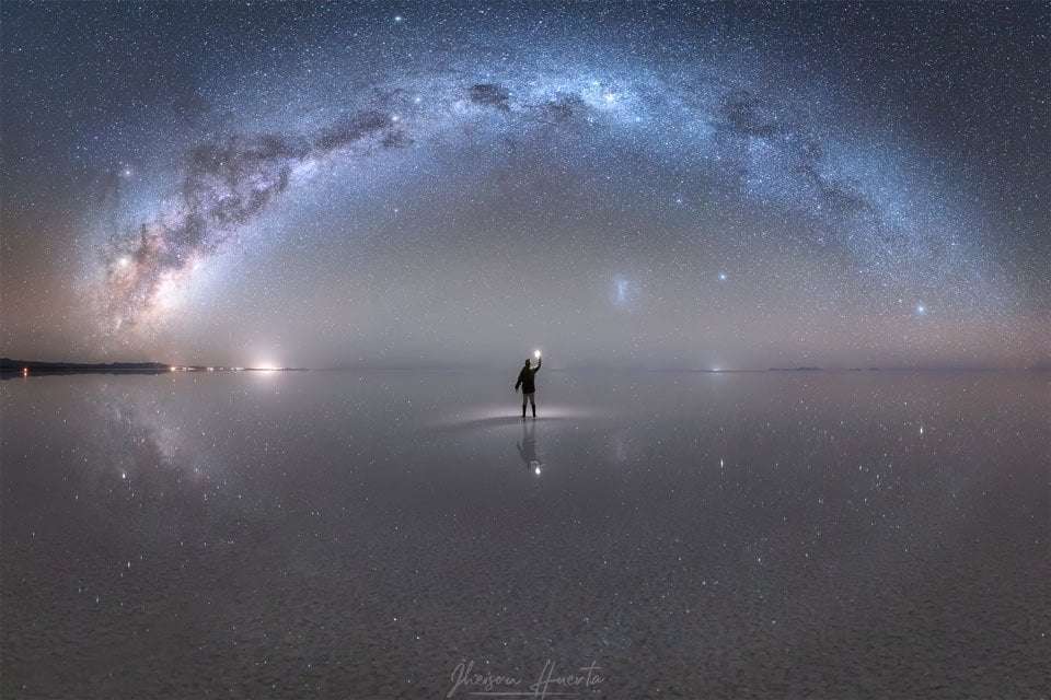 Apod: 2019 October 22 - Night Sky Reflections From The Worlds Largest Mirror Apod: 2019 October 22 - Night Sky Reflections From The Worlds Largest Mirror 1