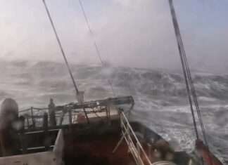  a Rough Sea with Huge Swell
