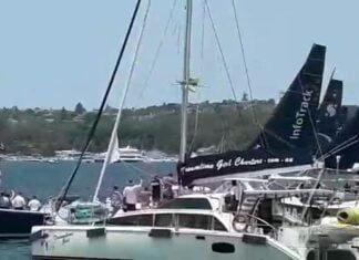 Largada da regata Sidney - Hobart, em vídeo gravado pelo Cmte Newton Aerts, um g...