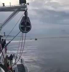  a Deploying Fishing Net