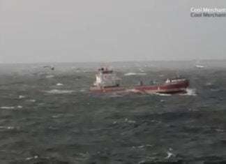 a Bulk Carrier Rolling and Pitching a Bulk Carrier Rolling and Pitching