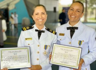 Velejadoras agraciadas com a Medalha Mérito Desportivo Militar
