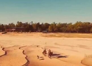 No es el desierto, es el Paraná: cruzaron el río a caballo por la histórica bajante