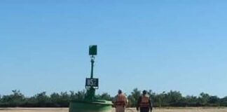 Rio Paraná, na seca.
