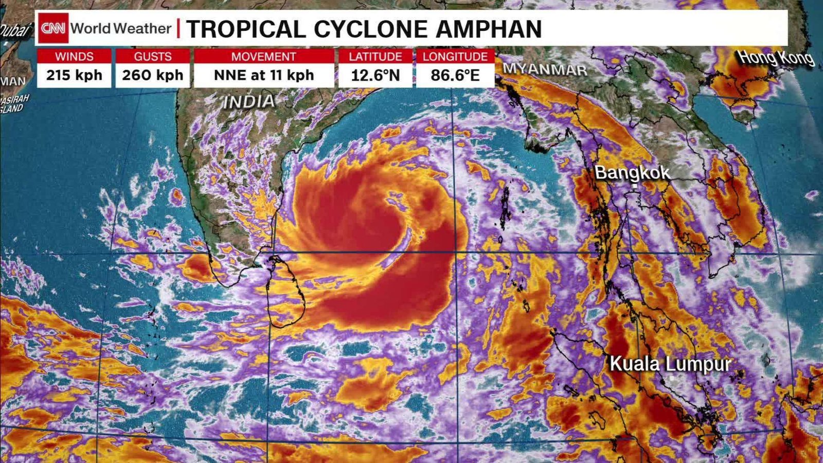 A Caminho De Índia E Bangladesh, Ciclone Chega A Atingir Ventos De 270 Km/H 1