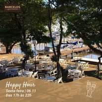 A Imagem Pode Conter: Árvore E Atividades Ao Ar Livre, Texto Que Diz &Quot;Barcelos Gastronomia- Happy Hour Sexta-Feira 06.11 06. Das 17H Às 22H&Quot;